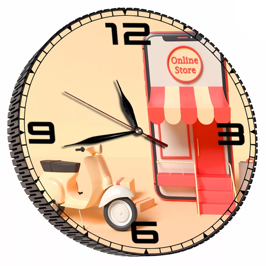 ساعت دیواری مدل فروشگاه آنلاین