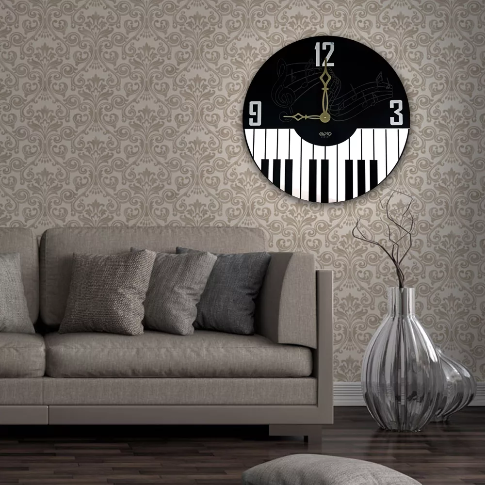 ساعت دیواری طرح پیانو مدل MC02145