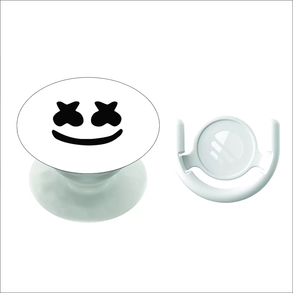 پایه نگهدارنده گوشی موبایل پاپ سوکت مگافون طرح مارشملو مدل 7366 به همراه پاپ کلیپ