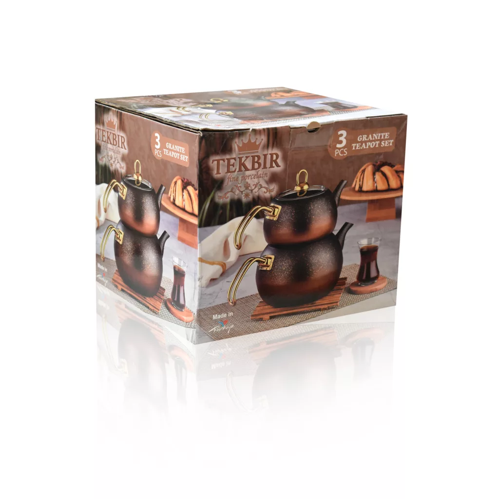 ست کتری و قوری تکبیر مدل Procelain