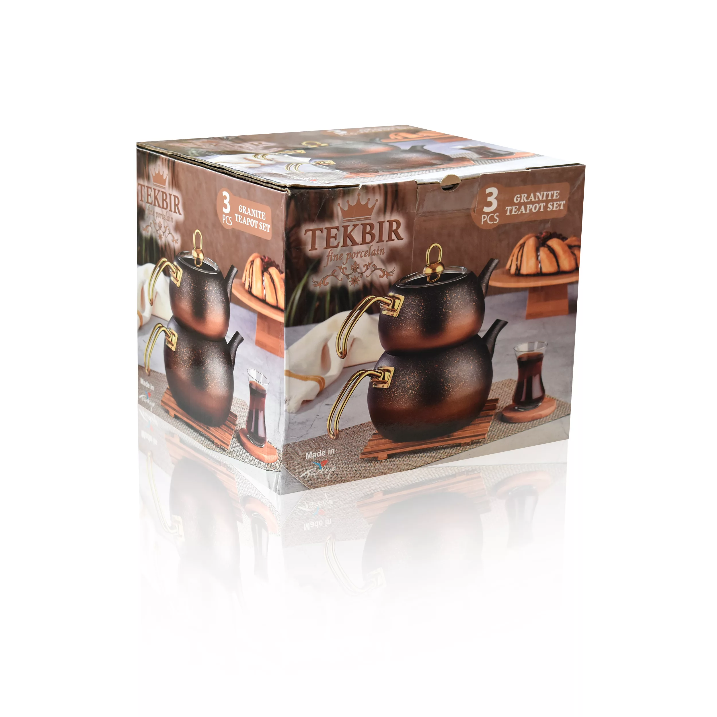 ست کتری و قوری تکبیر مدل Procelain