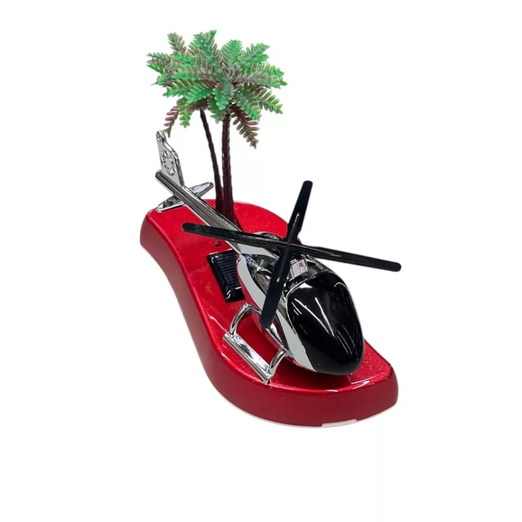 خوشبو کننده رو داشبوردی خودرو مدل سولار چرخشی طرح هلیکوپتر جزیره ای کد RD