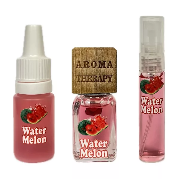 خوشبوکننده خودرو آروماتراپی مدل هندوانه کد P3WM مجموعه ۳ عددی حجم 24 میلی لیتر