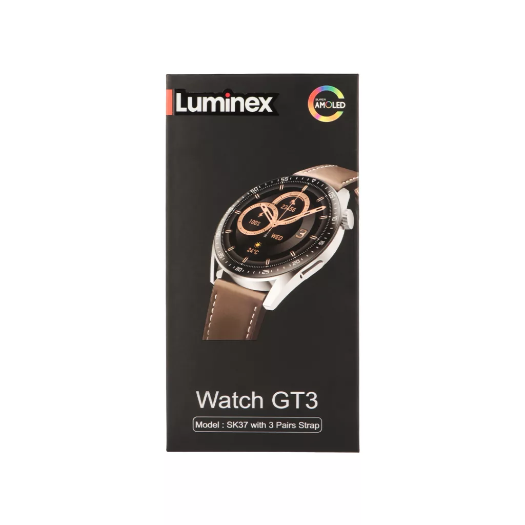 ساعت مچی هوشمند 1.53 اینچ لومینکس مدل SK37 با بند سیلیکونی و فلزی و چرمی