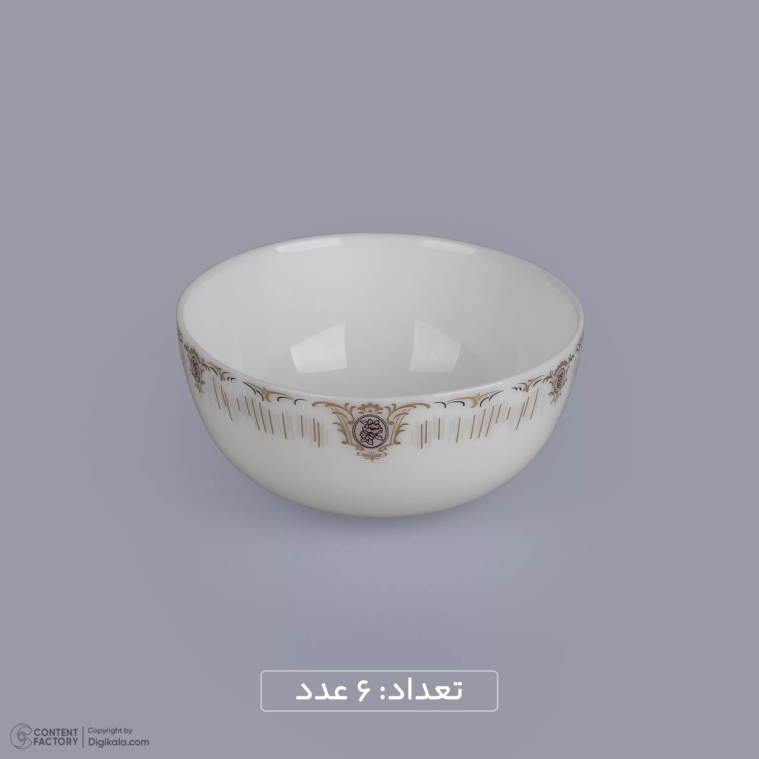 سرویس غذاخوری 26 پارچه 6 نفره گلدن اوپال مدل دیوالی طرح آلیش