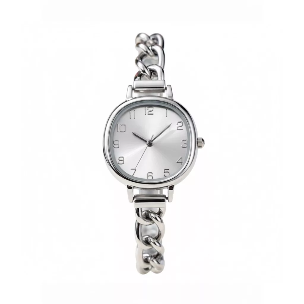 ساعت مچی عقربه‌ای کوارتز زنانه مدل بند زنجیری مینیمال 114E