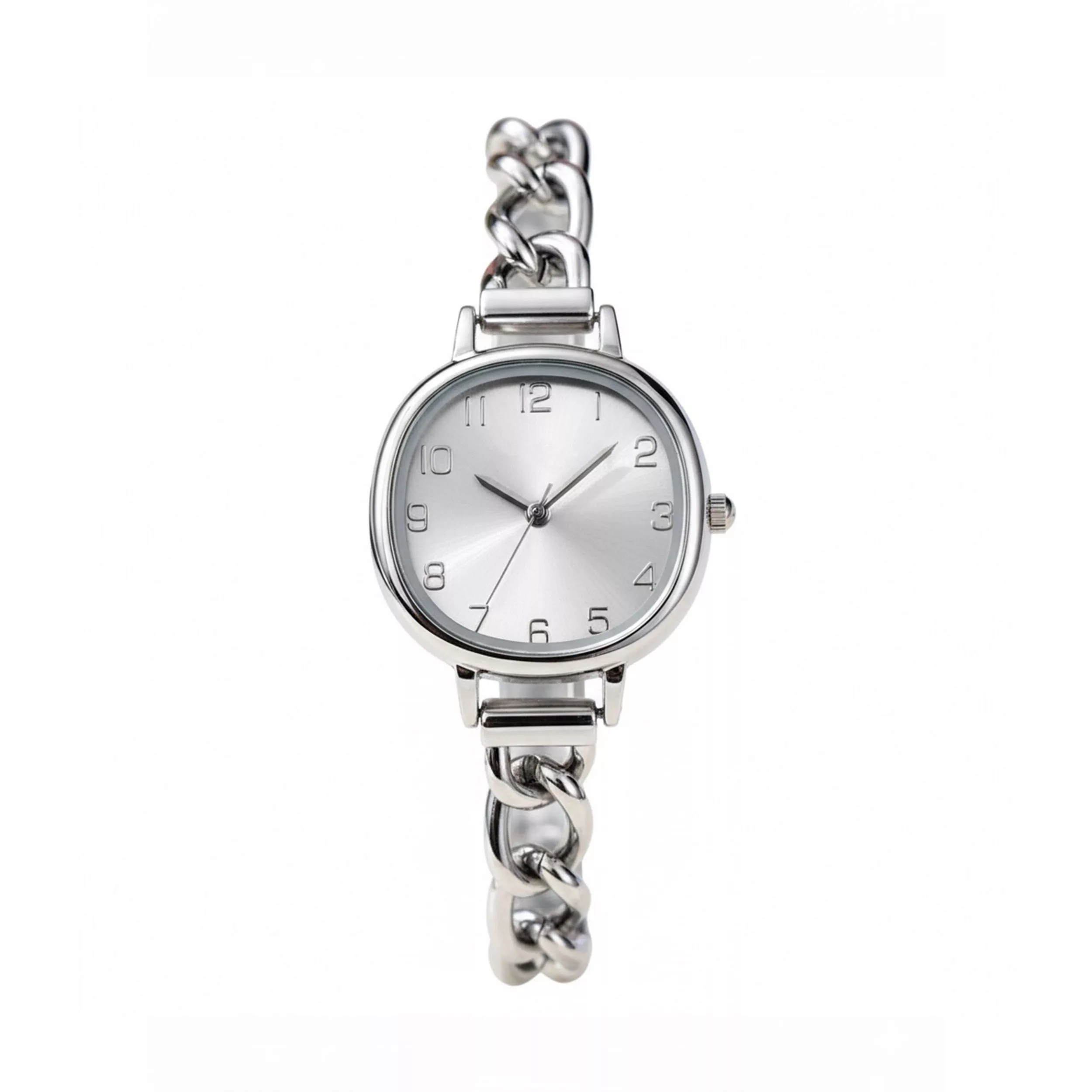 ساعت مچی عقربه‌ای کوارتز زنانه مدل بند زنجیری مینیمال 114E