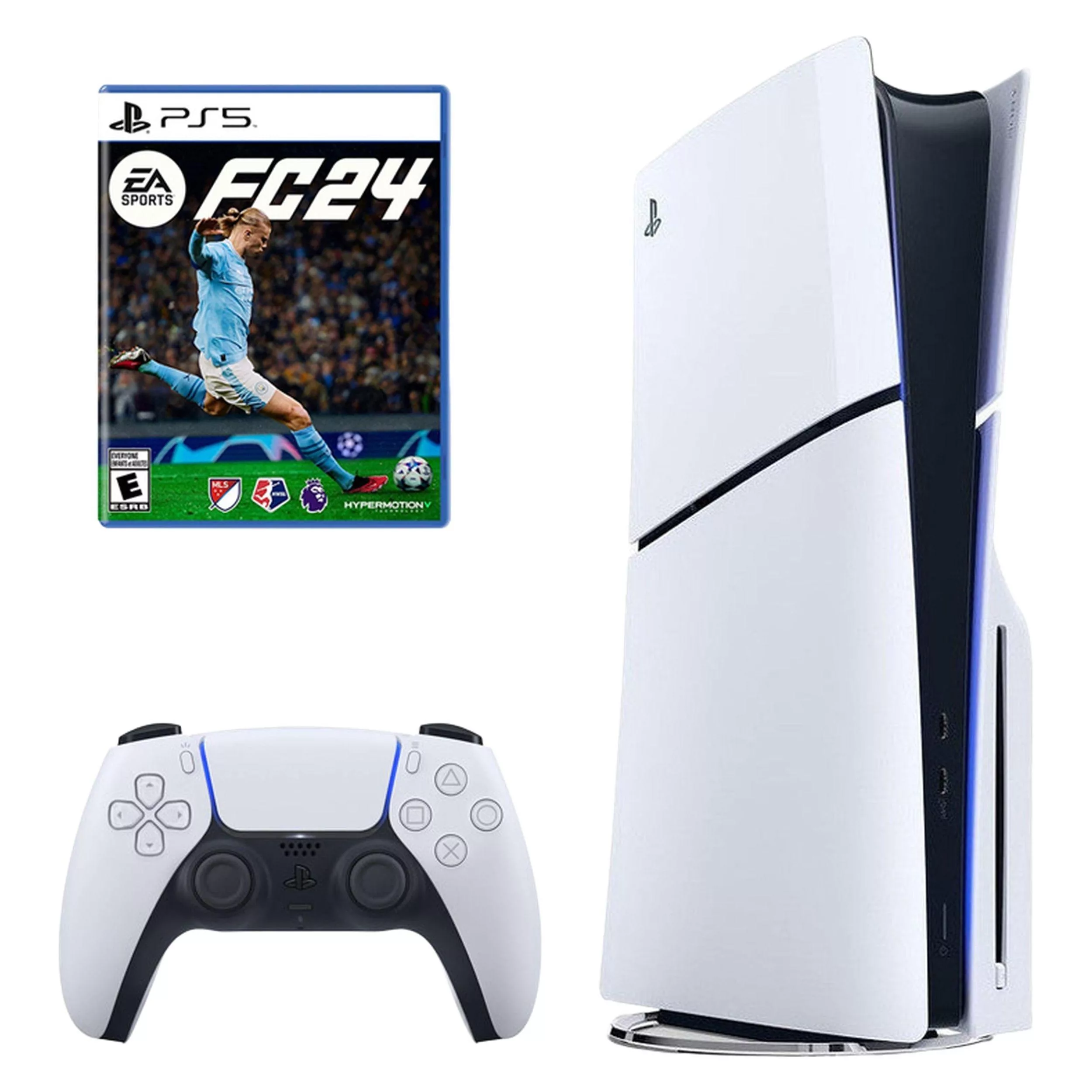 کنسول بازی سونی مدل PlayStation 5 Slim ظرفیت یک ترابایت ریجن 2000 آسیا به همراه بازی EA Sports FC 24