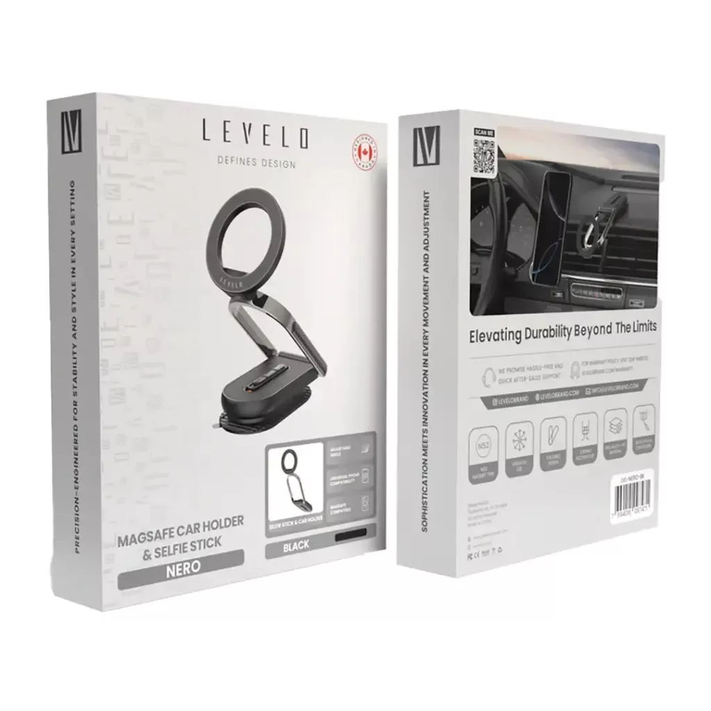 پایه نگهدارنده گوشی موبایل لِولو مدل MagSafe Car Holder and Selfie Stick