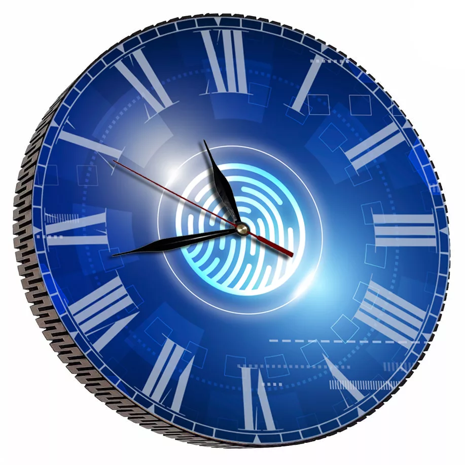 ساعت دیواری مدل اثر انگشت