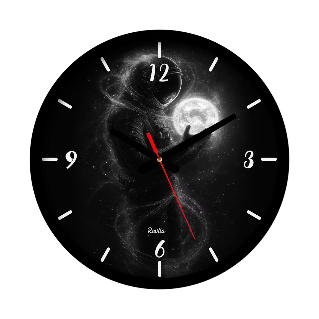 ساعت دیواری کواتز راویتا مدل فضانورد کد 3651