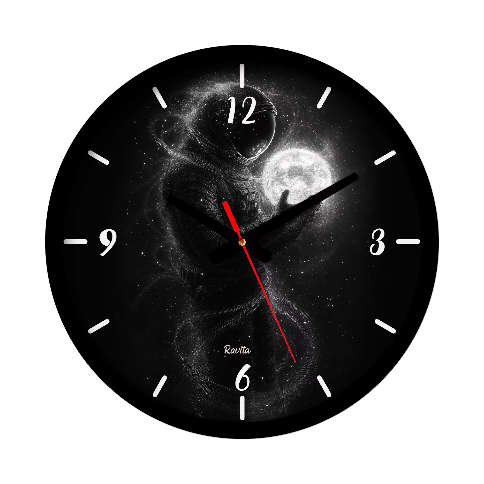 ساعت دیواری کواتز راویتا مدل فضانورد کد 3651