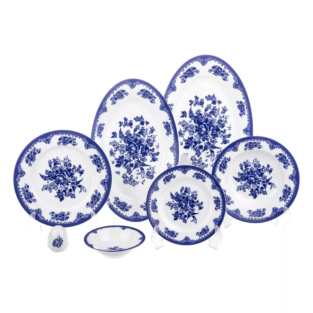 سرویس غذاخوری 28 پارچه چینی زرین ایران سری ایتالیا اف مدل Florance 2 درجه عالی