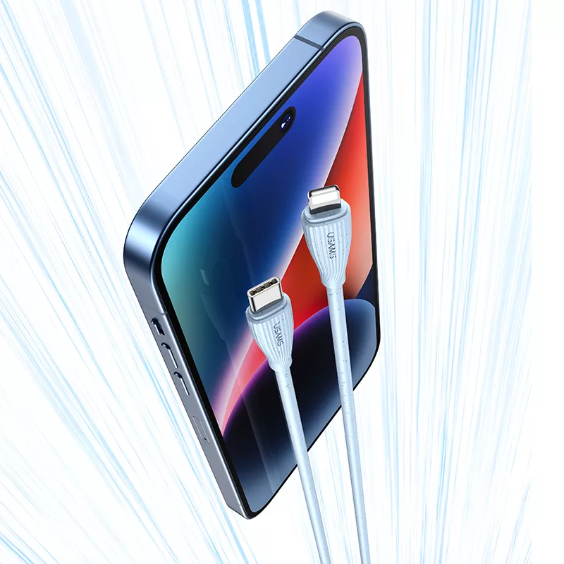 کابل تبدیل USB-C به لایتنینگ یوسمز مدل SJ717-30W طول 1.2 متر