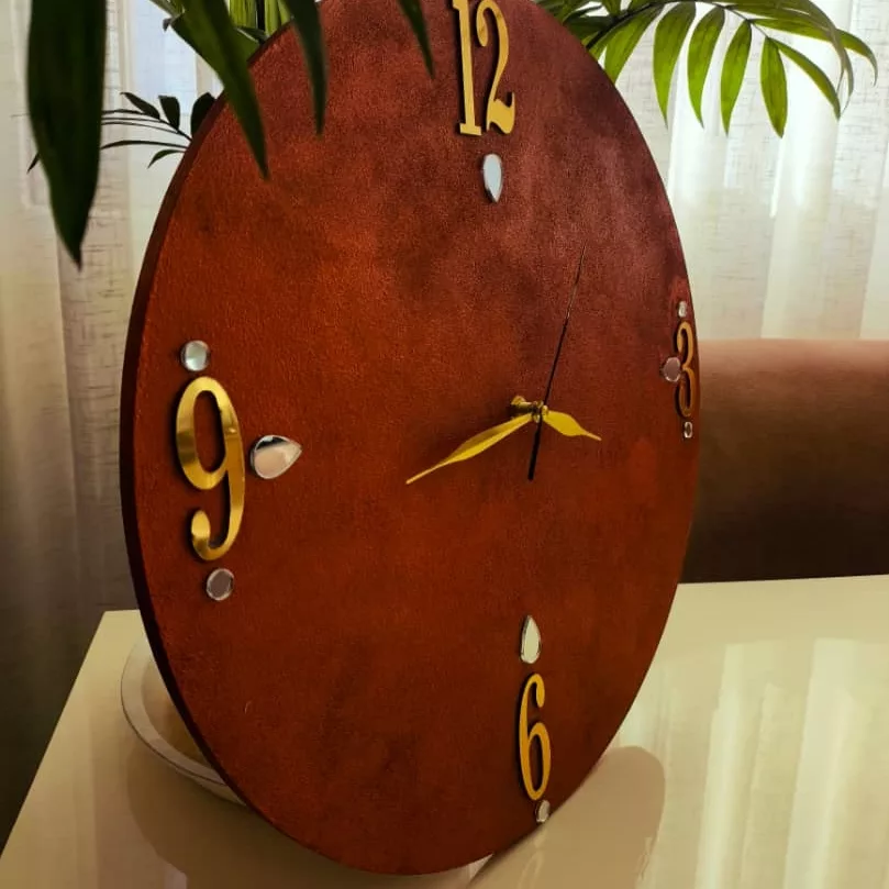 ساعت دیواری کوارتز مدل copper کد 006