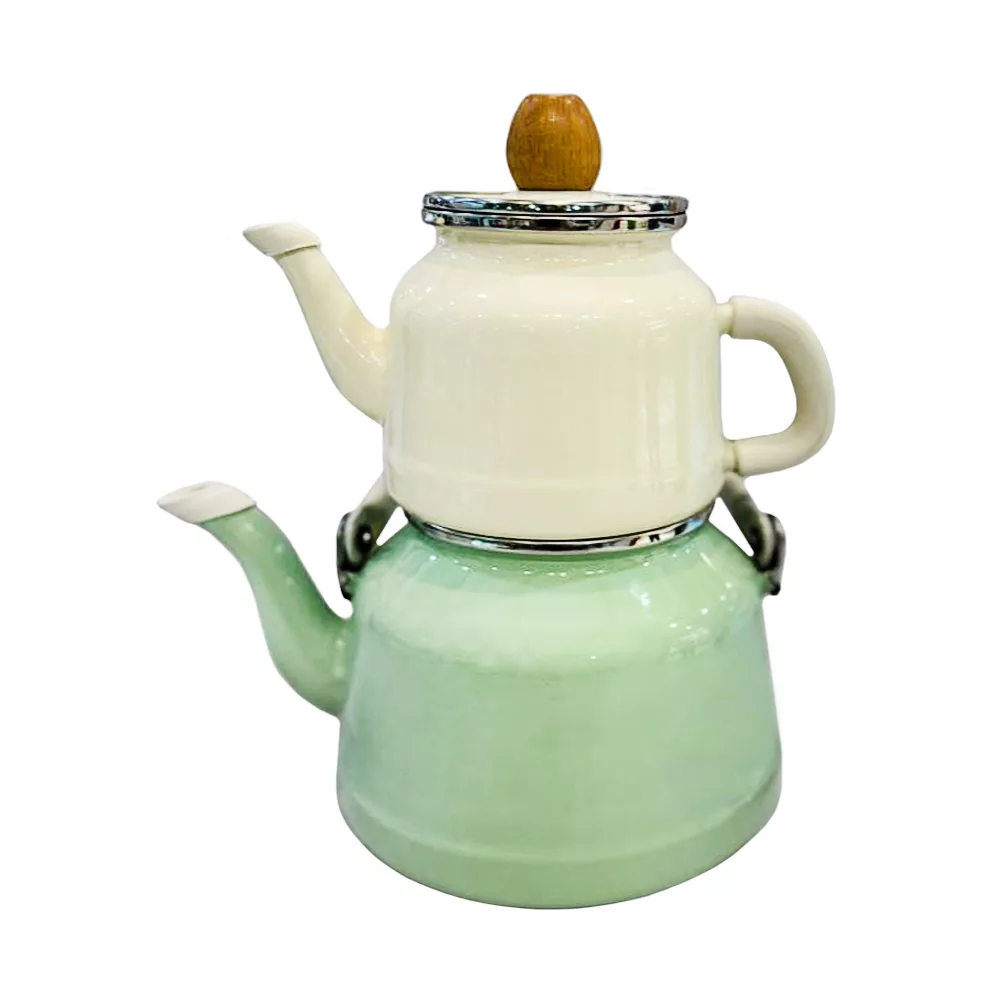 ست کتری و قوری مدل لعابی