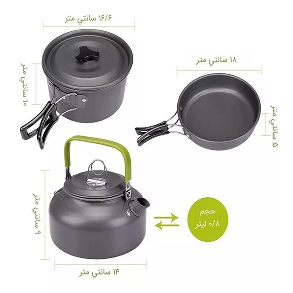 مجموعه ظروف سفری مدل DS-308 کد APP-157