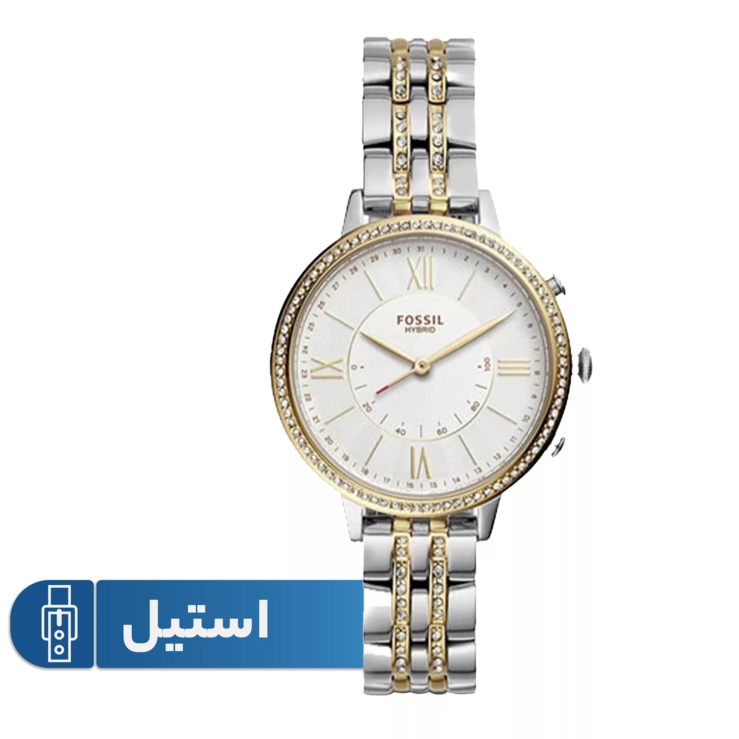 ساعت هوشمند فسیل مدل FTW5035 دارای قابلیت های کنترل موسیقی (Music Player) بند استیل ضدزنگ