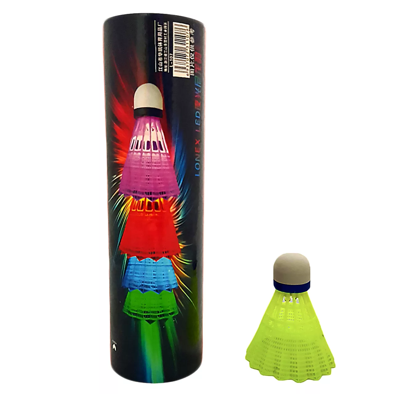 توپ بدمینتون لونکس مدل چراغ دار بسته 4 عددی توپ بدمینتون لونکس مدل چراغ دار بسته 4 عددی