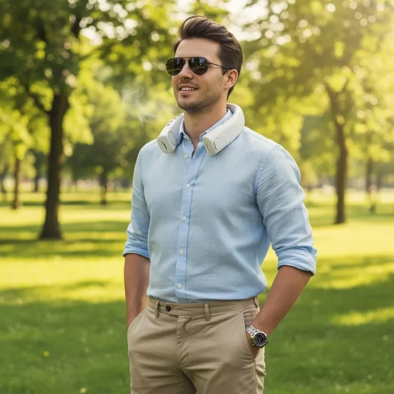 پنکه گردنی مدل Jingpeng ظرفیت 15000 میلی‌آمپر ساعت