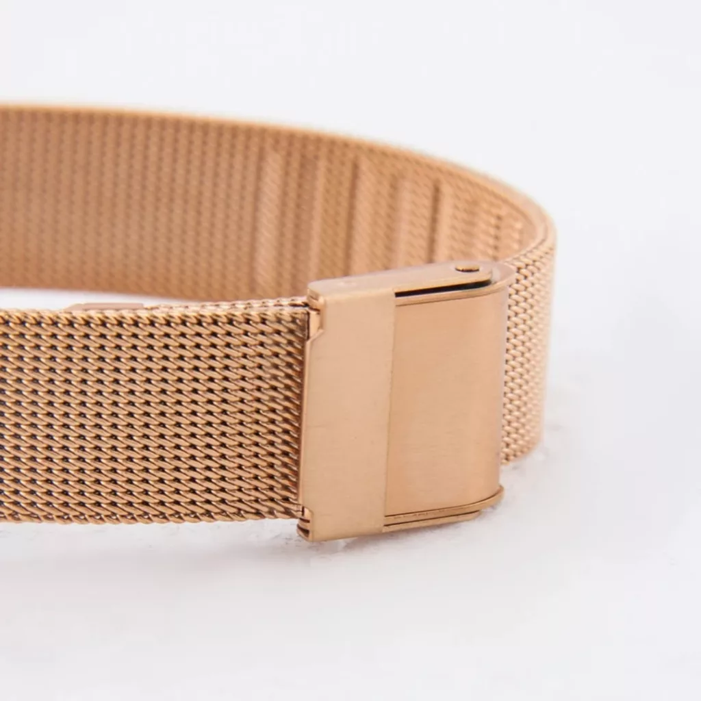 ساعت مچی عقربه‌ای کوارتز زنانه مدل کژوال بند استیل حصیری کد 01