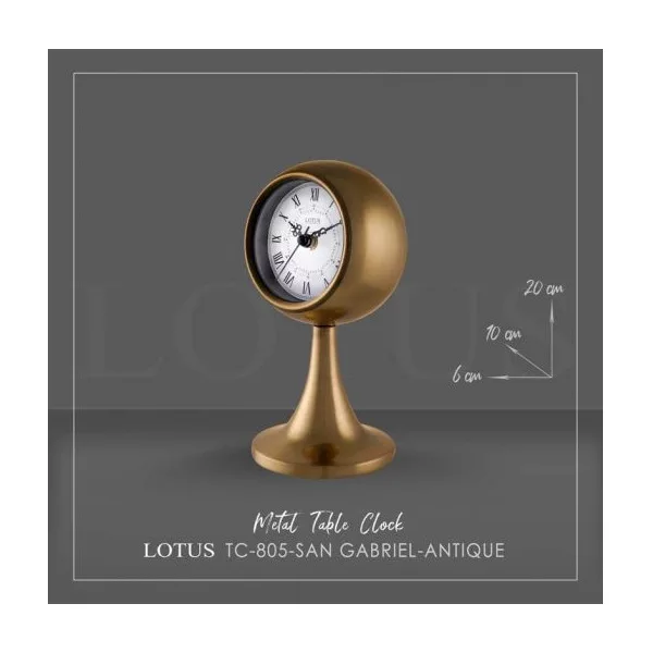 ساعت رومیزی لوتوس مدل TC-805-SAN GABRIEL-ANTIQUE