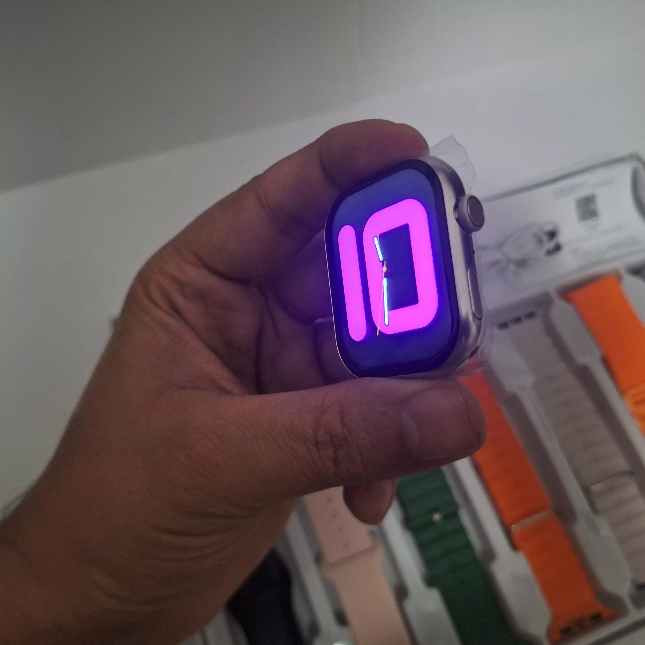 ساعت هوشمند 44 میلیمتری مدل S1000 با بند سیلیکونی و استیل