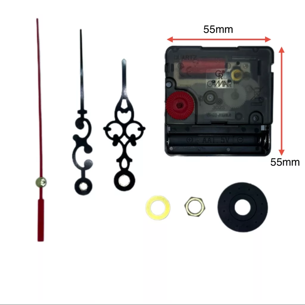 موتور ساعت دیواری کامار مدل بدون شفت ارام گرد کد CR8mm