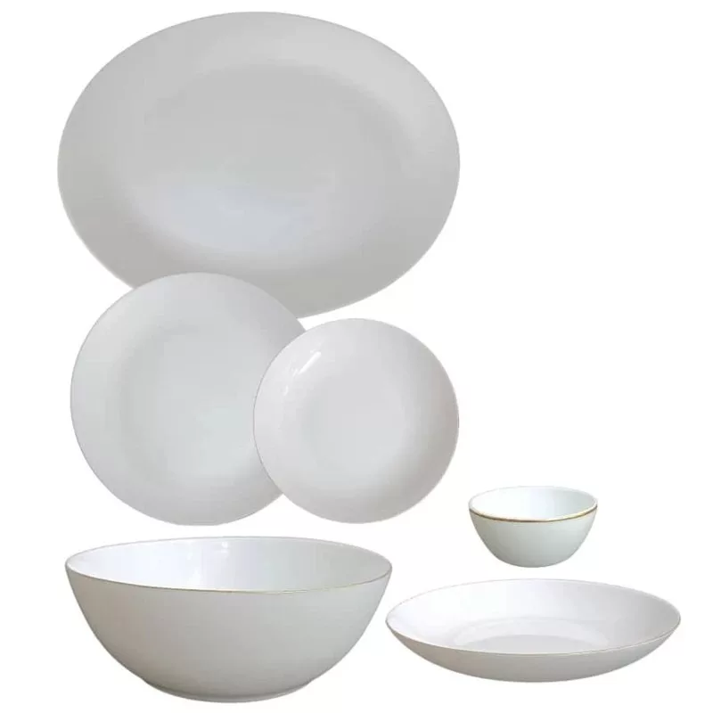 سرویس غذاخوری 26 پارچه مای هوم مدل لب طلا