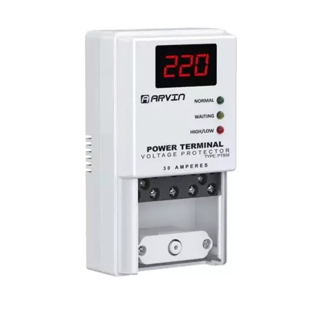 محافظ ولتاژ ترمینالی آروین مدل PT800 کد 30A