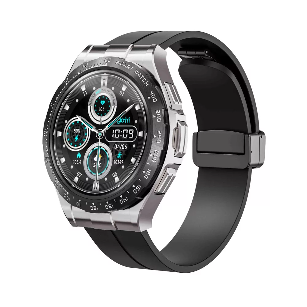 ساعت هوشمند 42 میلی متی گلوریمی مدل MOS FACTRE M4 PRO MODERN با بند سیلیکونی