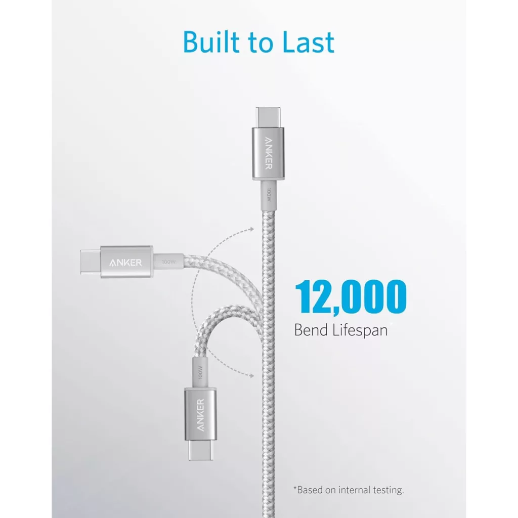 کابل تبدیل USB-C به USB-C انکر مدل A8757 طول 1.8 متر