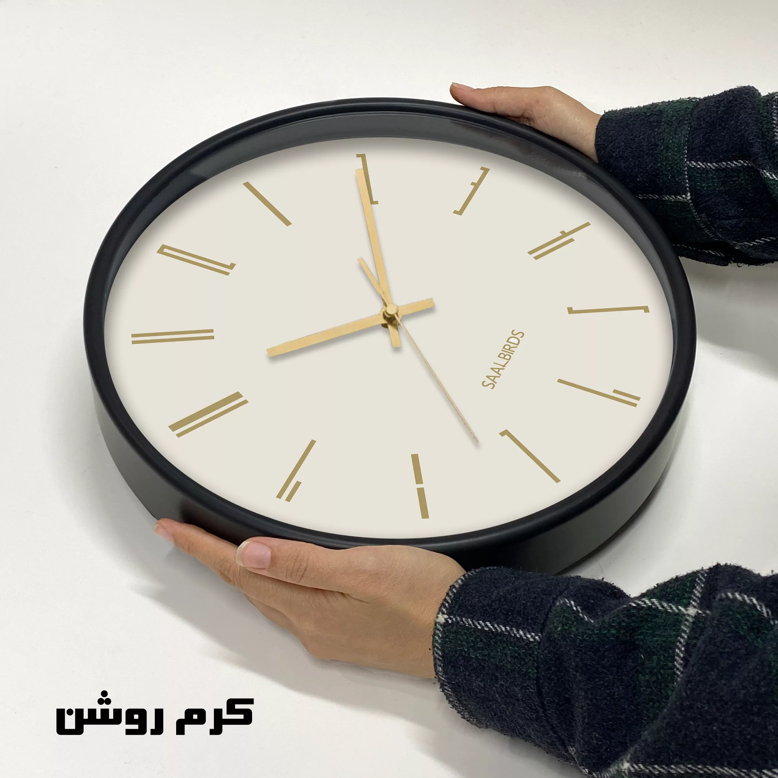 ساعت دیواری کوارتز سال بردز طرح مینیمال مدل CW-935TL