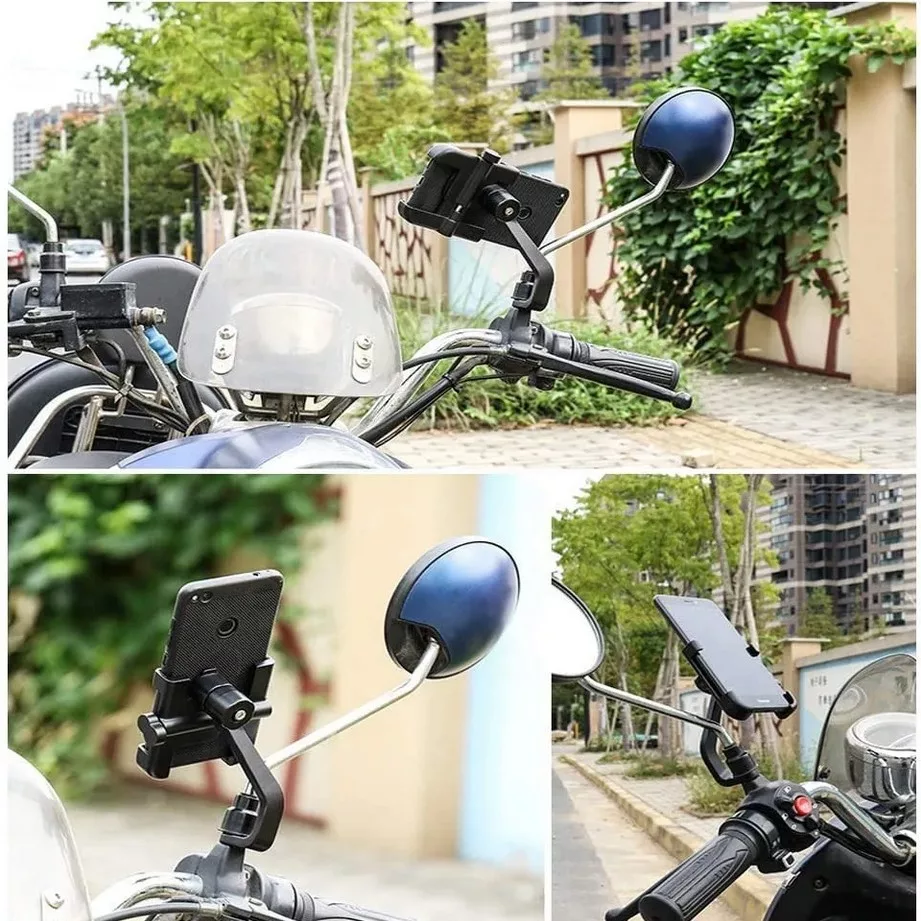 پایه نگهدارنده گوشی موبایل مخصوص موتور سیکلت و دوچرخه مدل E46