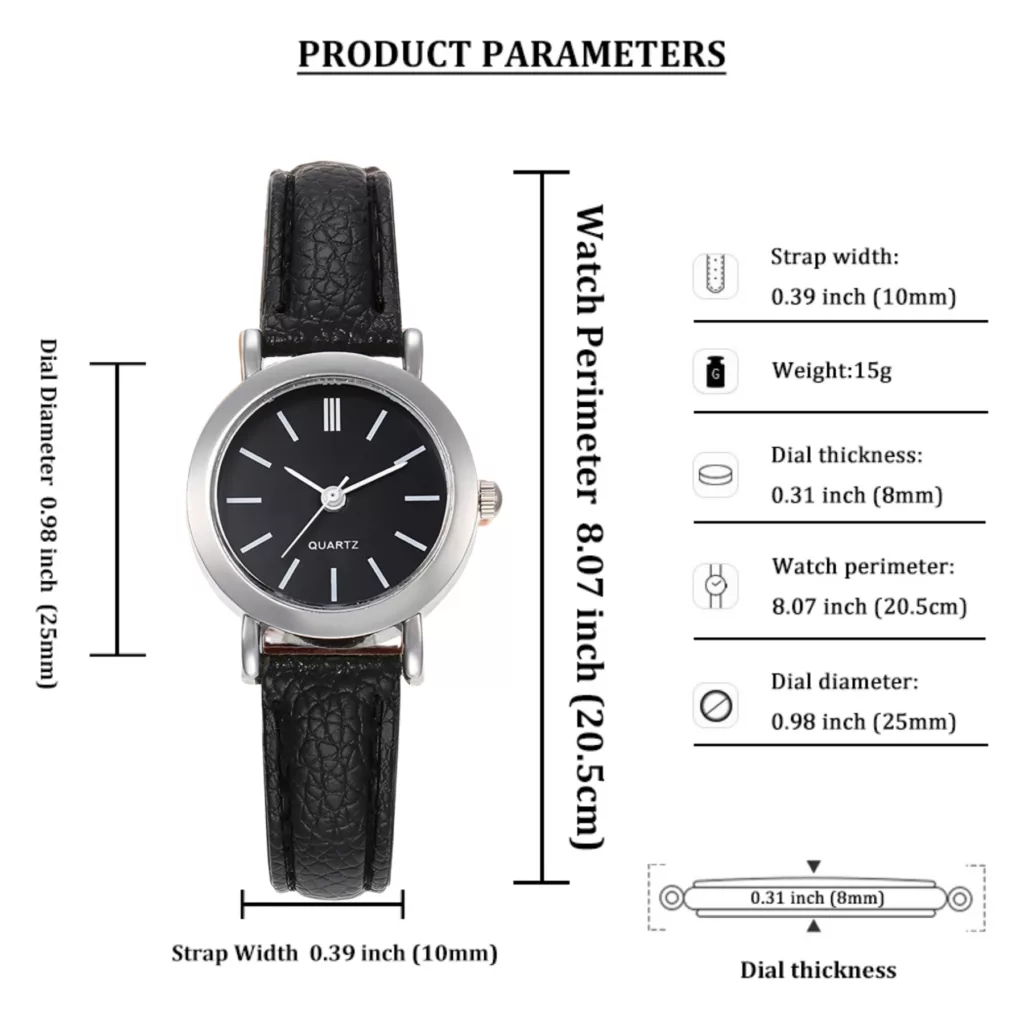 ساعت مچی عقربه ای زنانه مدل کلاسیک بند چرم کد 6