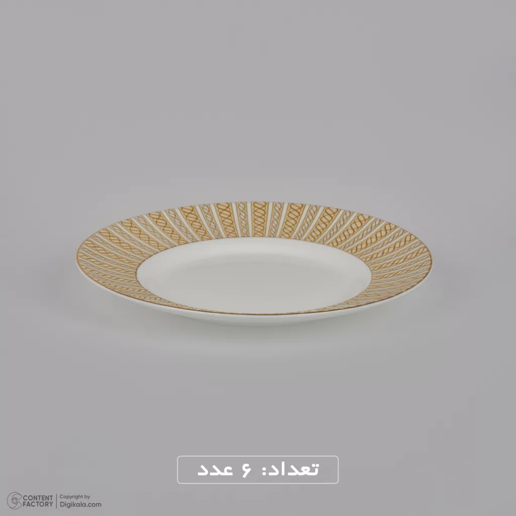 سرویس غذاخوری 26 پارچه 6 نفره گلدن اوپال مدل الگانت طرح ماهی