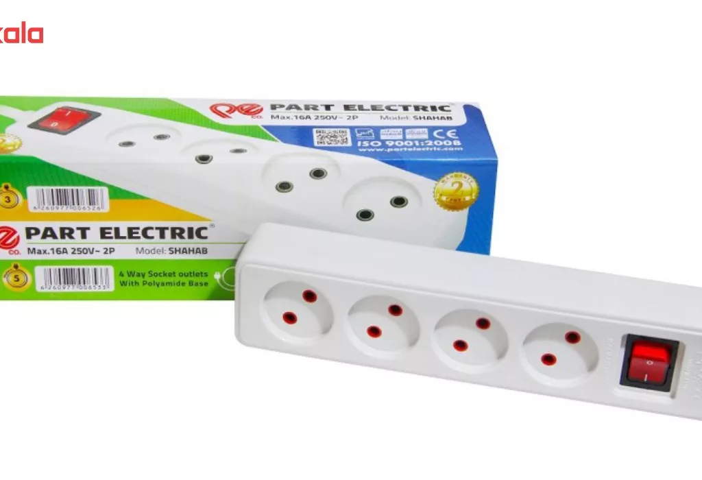 چند راهی برق پارت الکتریک مدل PE651