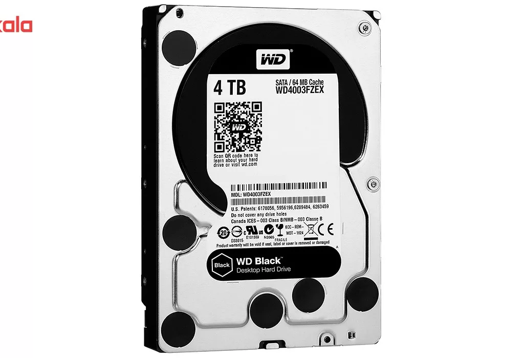 هارددیسک اینترنال وسترن دیجیتال مدل Black WD4003FZEX ظرفیت 4 ترابایت