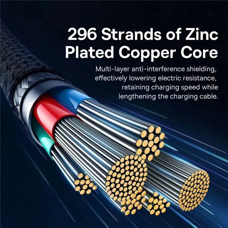 کابل USB-C بیسوس مدل Unbreakable Series 100W طول 2 متر