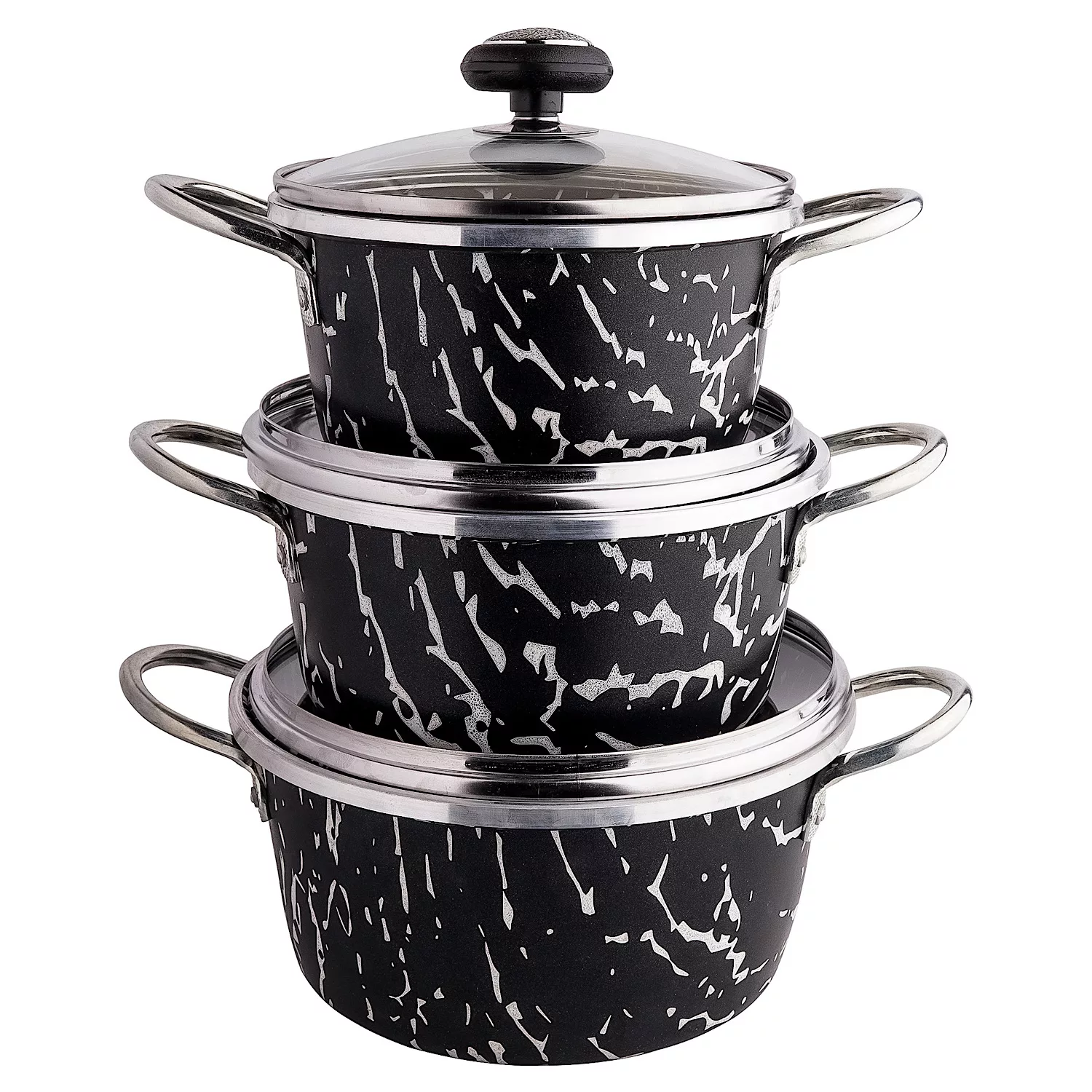 سرویس قابلمه گرانیتی ۶ پارچه مدل ۳۹۳۱