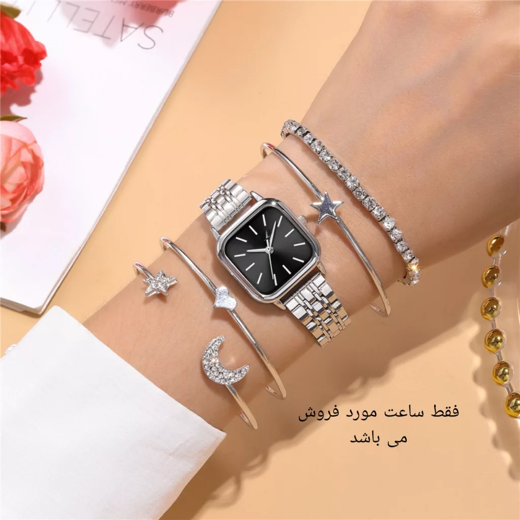 ساعت مچی عقربه ای زنانه مدل کلاسیک مینیمال بند استیل کد ۴