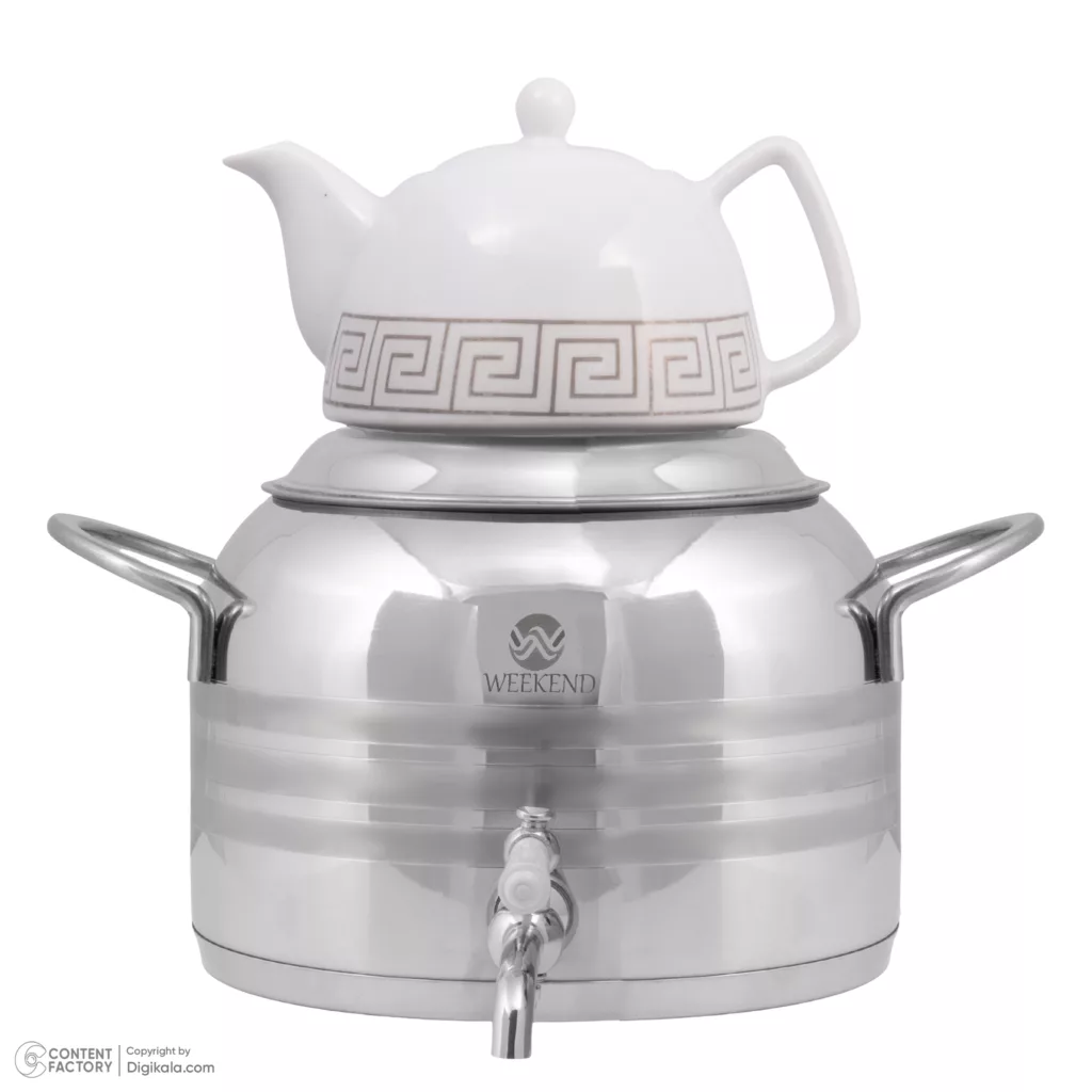 ست کتری و قوری ویکند مدل 4010S گنجایش کتری 6 لیتر گنجایش قوری 1 لیتر