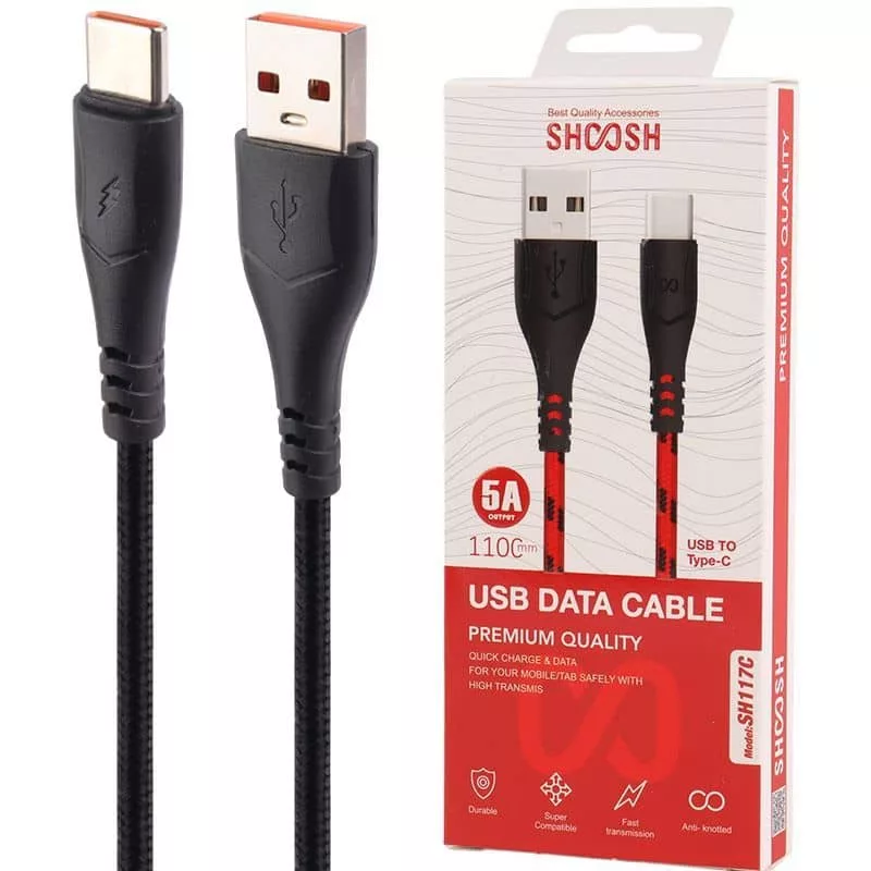 کابل تبدیل USB به USB-C شوش مدل SH117C طول 1.1 متر