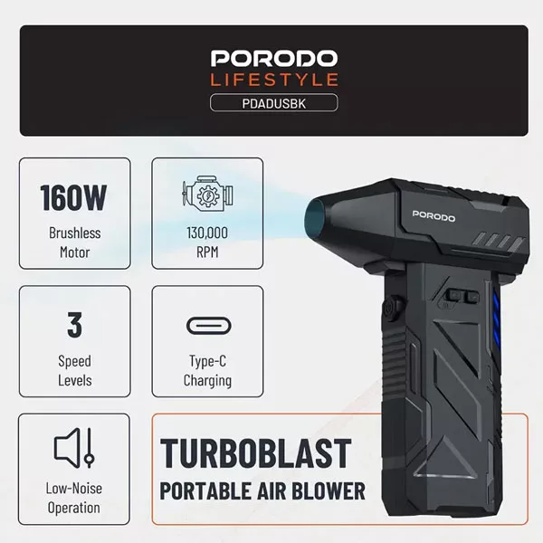 دستگاه دمنده و مکنده شارژی پرودو مدل توربو بلاست