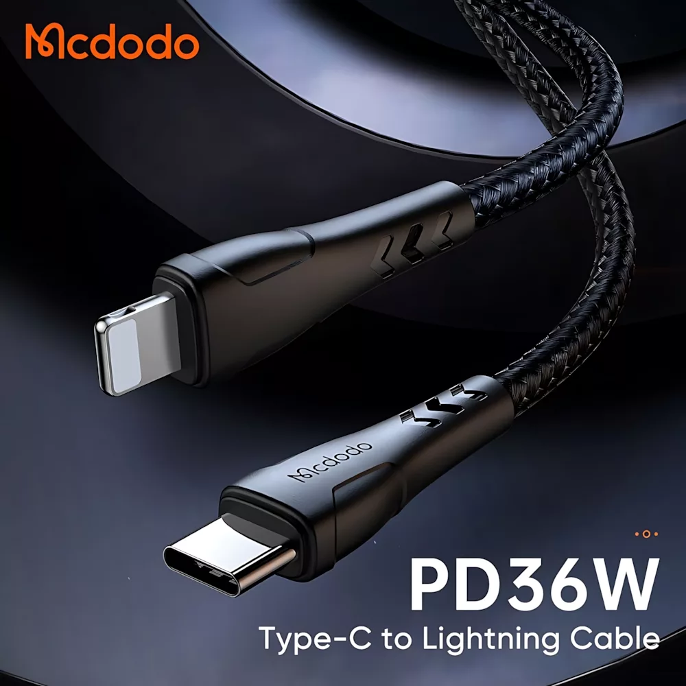 کابل تبدیل USB-C به لایتنینگ مک دودو مدل CA-457 طول 0.2 متر