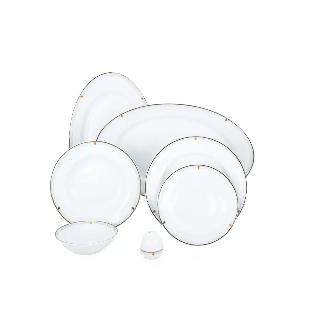 سرویس غذاخوری چینی زرین ایران 28 پارچه مدل اپرا درجه یک