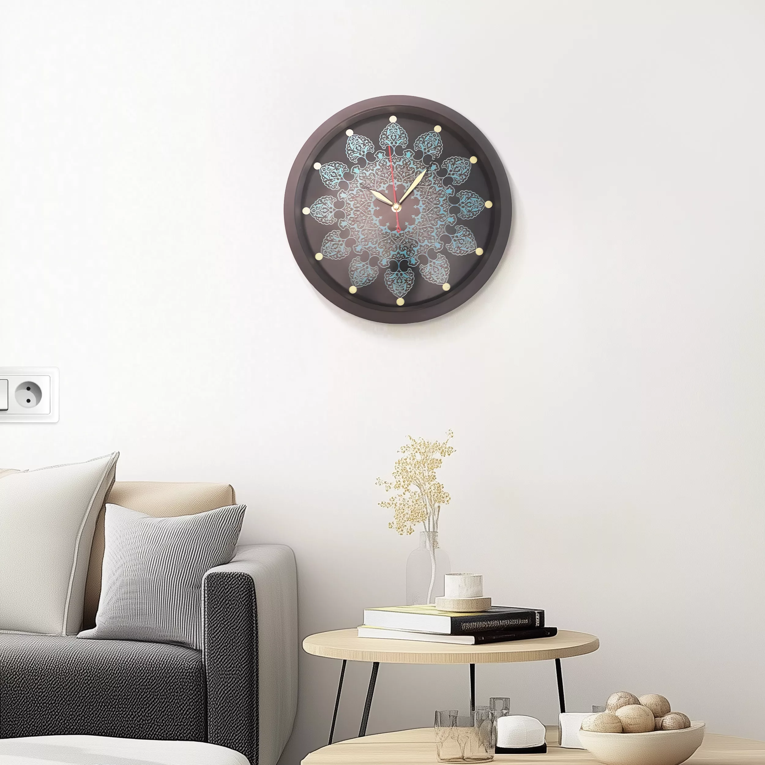 ساعت دیواری مدل اسلیم شب نما کد 4021205