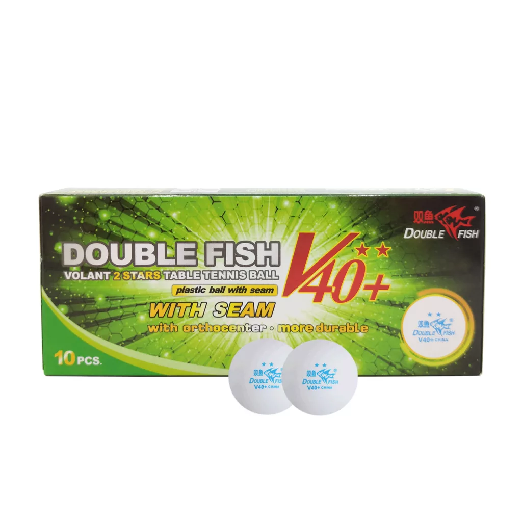 توپ پینگ پنگ دابل فیش مدل V40-2Stars بسته 10 عددی