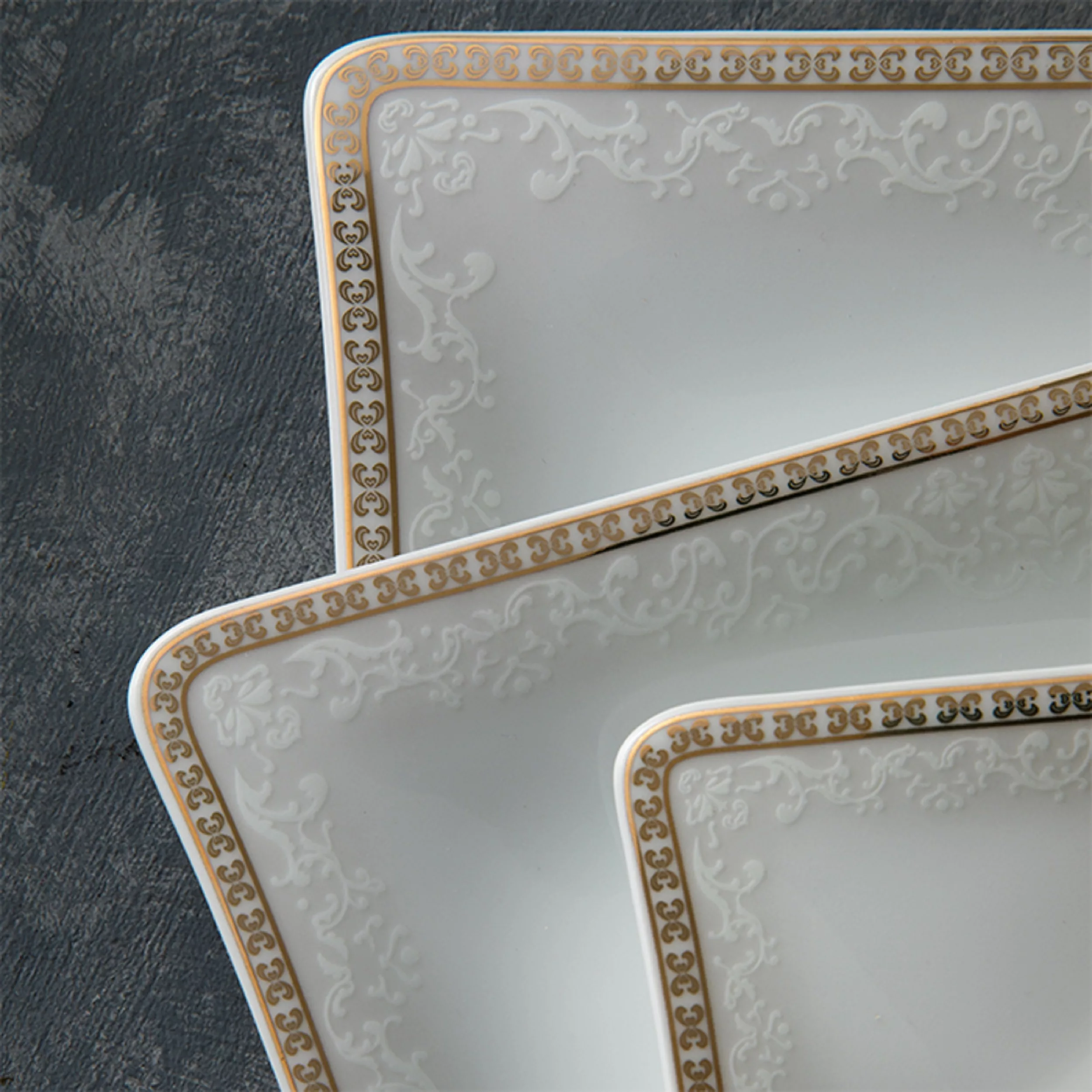 سرویس غذاخوری 30 پارچه چینی زرین ایران سری وینچی مدل ریوا درجه عالی