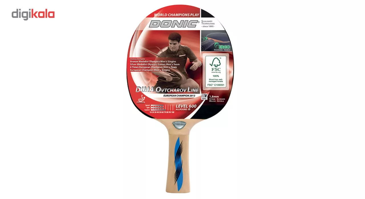 راکت پینگ پنگ دونیک مدل Ovtcharov Line Level 600